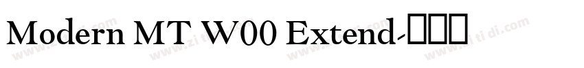 Modern MT W00 Extend字体转换